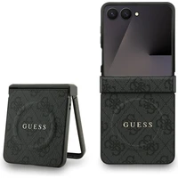 Guess PU Leather 4G Colored Ring Magnetic kryt Samsung Galaxy Z Flip 7 čierny - Puzdra