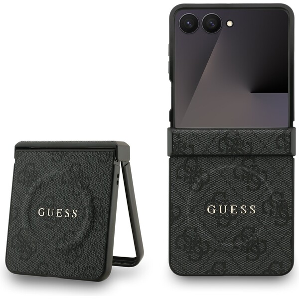 E-shop Guess PU Leather 4G Colored Ring Magnetic kryt Samsung Galaxy Z Flip 7 čierny