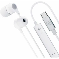 3mk slúchadlá - Wired Earphones USB-C, biela - Slúchadlá
