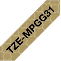Brother TZe-MPGG31 matná páska čierna na zlatom 12 mm - Pásky pre štítkovače