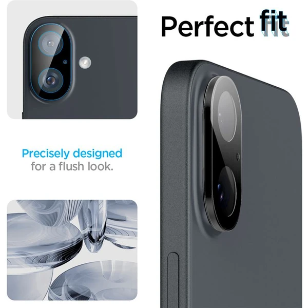 Spigen Glass tR Optik sada skiel iPhone 16/16 Plus čierna (2-pack) - Ochranné fólie a sklo - Obrázok 1ac8b215db114216945e15d4f82db7c4