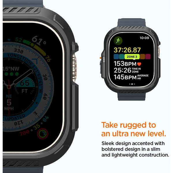 Spigen Lock Fit kryt Apple Watch Ultra 3/2/1 (49mm) čierny - Puzdra - Obrázok 1acb8413bab144fc9aebb96ed00dcf84
