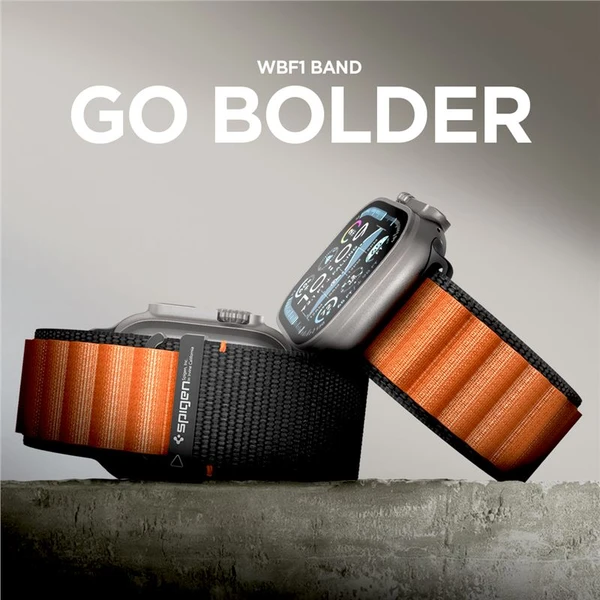 Spigen Fabric Band (hook) remienok Apple Watch 49/46/45/44mm čierny/oranžový - Remienky - Obrázok 1ad9d231c6b445cd889cc023545bcbcc
