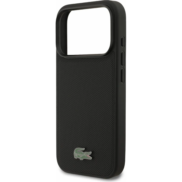 Lacoste PVC Iconic Petit Pique Metal Logo MagSafe Zadný kryt pre iPhone 18 Pro Black - Puzdra - Obrázok 1af1f7f1b0c841b88cc255a69fbd101a
