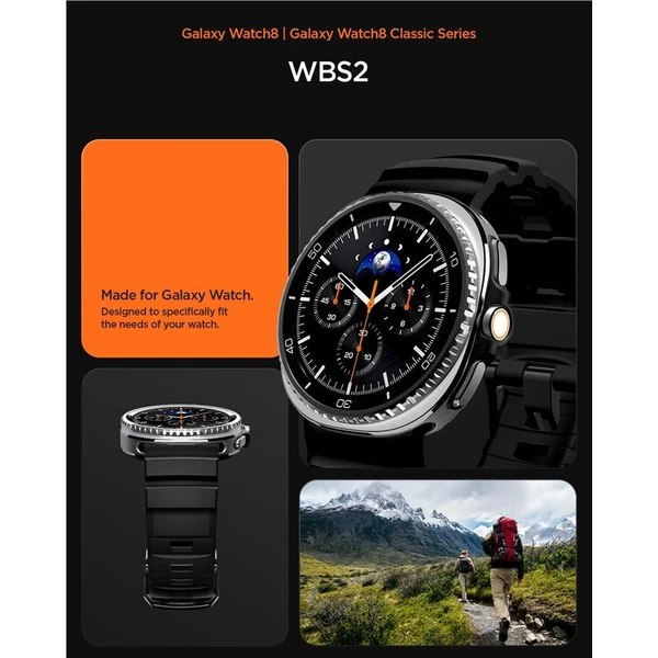 Spigen Silicone Band remienok Samsung Galaxy Watch8/Classic 46mm/44mm/40mm čierny - Remienky - Obrázok 1b2c72f740754c75949ca946e5a14634
