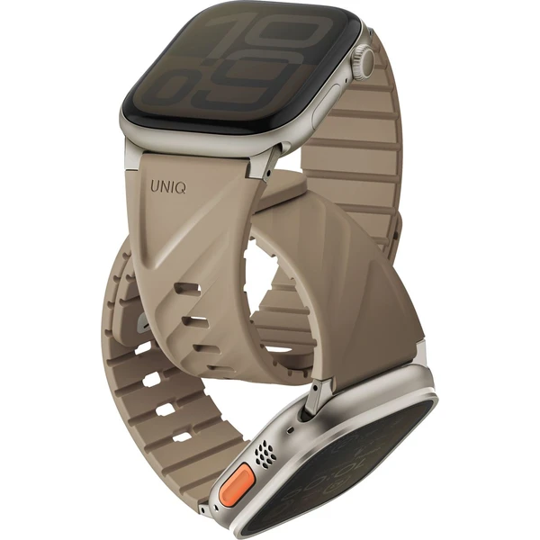 E-shop UNIQ Fluo Magnetický remienok pre Apple Watch (49-40mm) Soft Sand