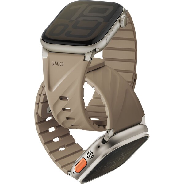 UNIQ Fluo Magnetický remienok pre Apple Watch (49-40mm) Soft Sand - Remienky - Hlavný obrázok