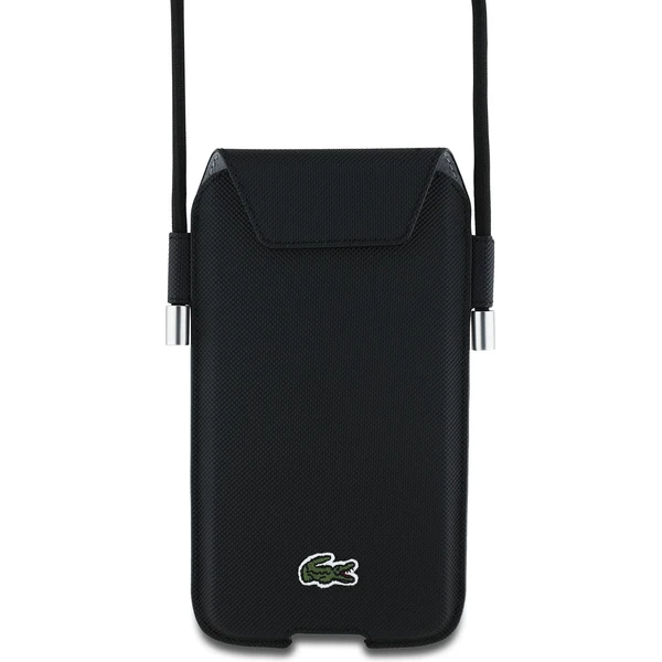 Lacoste PVC Iconic Petit Pique púzdro na telefón XL čierne - Puzdra - Hlavný obrázok
