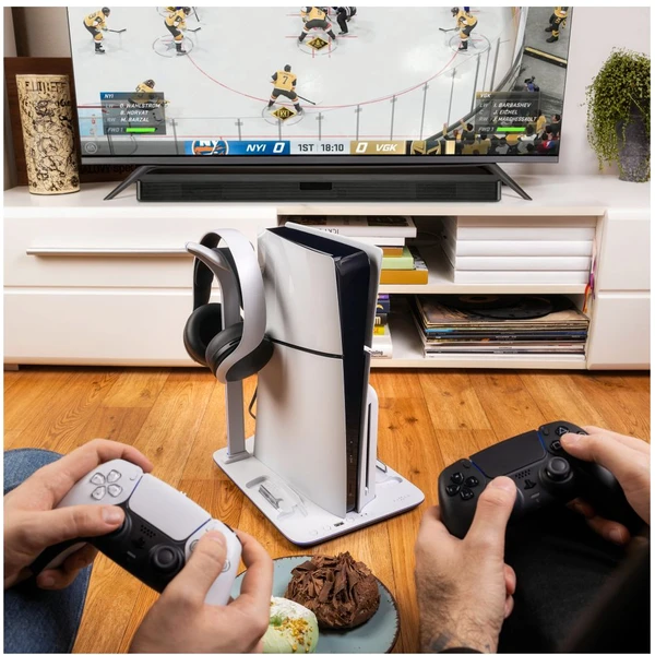 FIXED nabíjacia stanica pre PlayStation 5 Slim s LED podsvietením - Nabíjačky - Obrázok 1b8d14d7ade44b50a9b0f14598b9e2c9