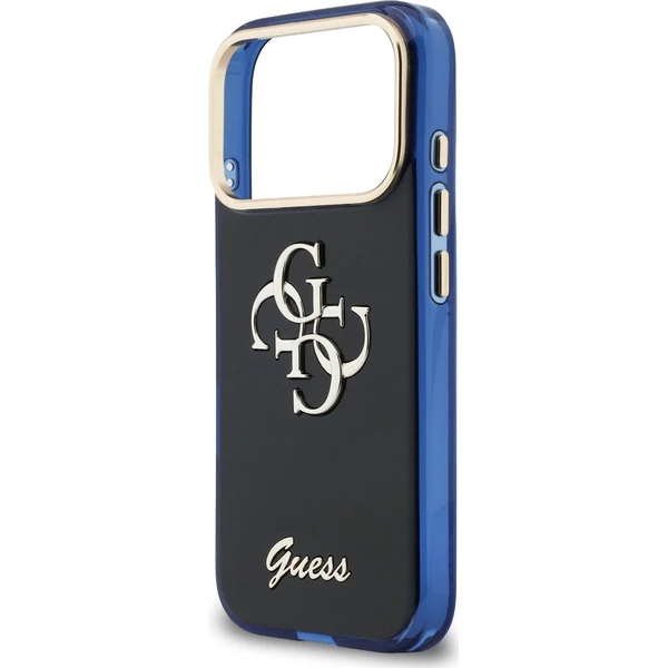 Guess IML 4G Script Metal Logo kryt iPhone 17 Pro modrý - Puzdra - Obrázok 1b9823ecc50b426f8a480b1cea3e2d9e