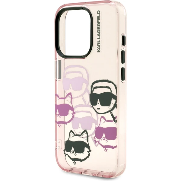 Karl Lagerfeld IML Multi K&CH Heads kryt iPhone 15 Pro ružový - Puzdra - Obrázok 1b997f27da0e4af5b3bac0ed5376e6df