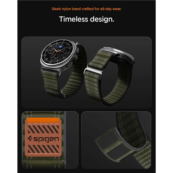 Spigen Fabric Band remienok (suchý zips) Samsung Galaxy Watch8 46/44/40mm zelený - Remienky - Obrázok 1bab1b3ea53444b7808b9c25476fcbc8