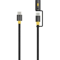 Tactical Stinger USB-C/USB-C napájací kábel so svietidlom 60W 1,5m čierny - Káble a redukcie