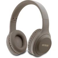 Guess Classic Silver Logo Bluetooth bezdrôtové slúchadlá hnedá - Slúchadlá