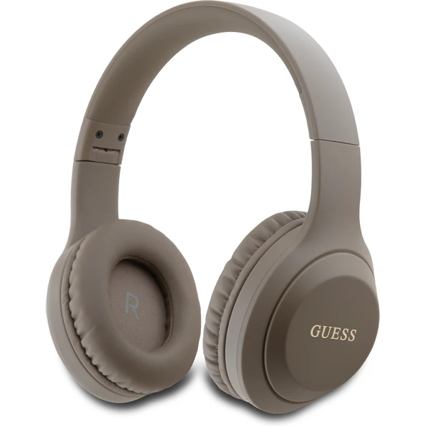 Guess Classic Silver Logo Bluetooth bezdrôtové slúchadlá hnedá - Slúchadlá - Hlavný obrázok