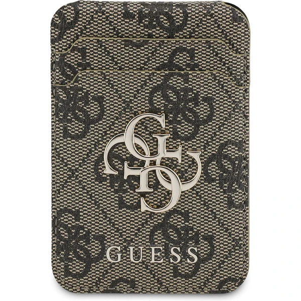 Guess 4G Metal Logo MagSafe Cardslot peňaženka so stojanom hnedá - Peňaženky - Obrázok 1bf828626e1d42218b44788b7b5868d3