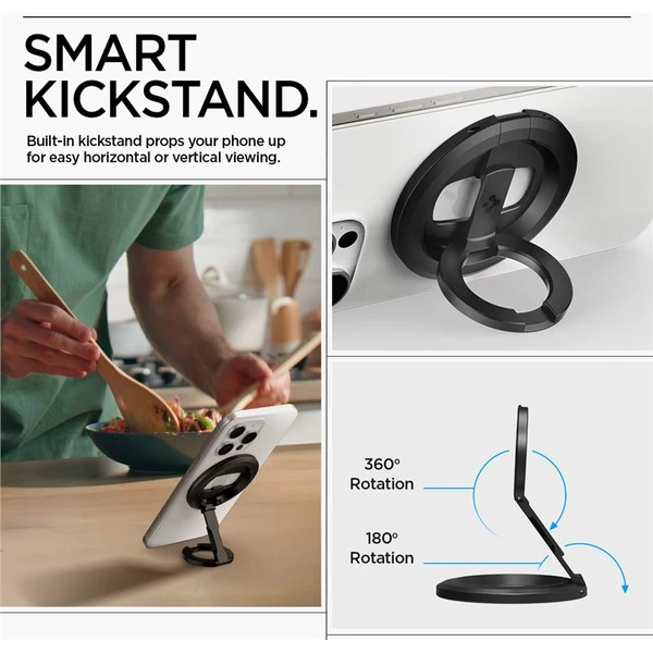 Spigen O-Mag Magnetic Phone Holder MagSafe stojan čierny - Stojany - Obrázok 1c0ac9407a79456d95daf6bf28f83f0a