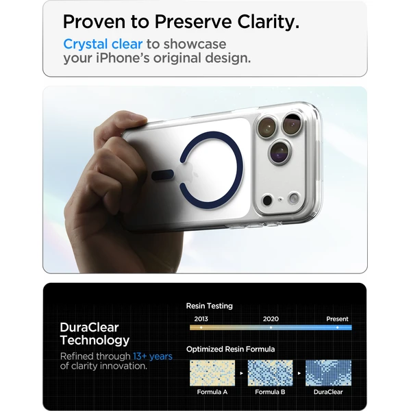 Spigen Ultra Hybrid MagSafe kryt na iPhone 18 Pro Max/17 Pro Max číry tmavě modrý - Puzdra - Obrázok 1c23098b4679440ba36cde58d6be745a