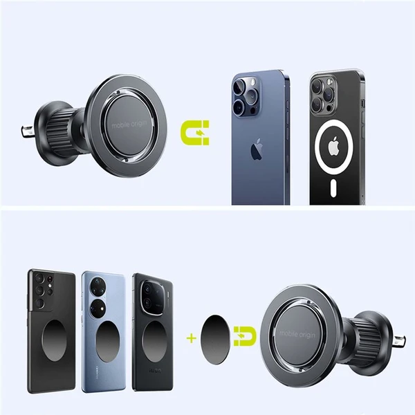 Mobilný originál Magnetic Vent Car Holder MO9 with Metal Plate - Držiaky - Obrázok 1c255e6af32443799970d71cfb32e0f7