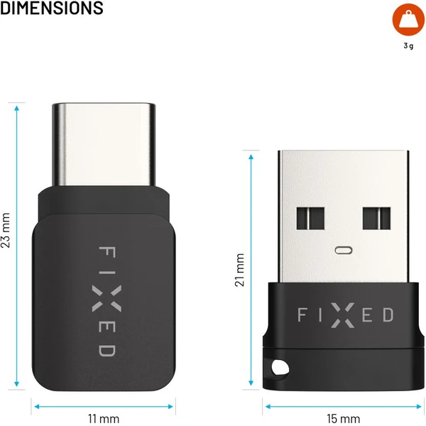 FIXED Data Blocker USB-C/USB-A redukcia 240W čierna - Káble a redukcie - Obrázok 1c3dd1f042514e2c9a3bd0c56fbf0d55