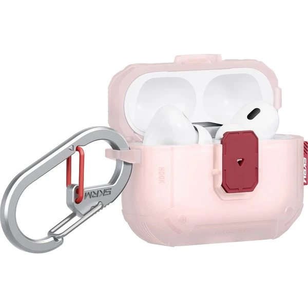 SKINARMA Mecha LE (Lock Edition) puzdro AirPods Pro 3 svetlo ružové - Puzdra - Hlavný obrázok