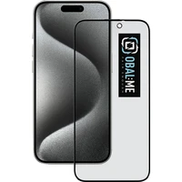 OBAL:ME Privacy 5D tvrdené sklo Apple iPhone 15 Pre čierne - Ochranné fólie a sklo