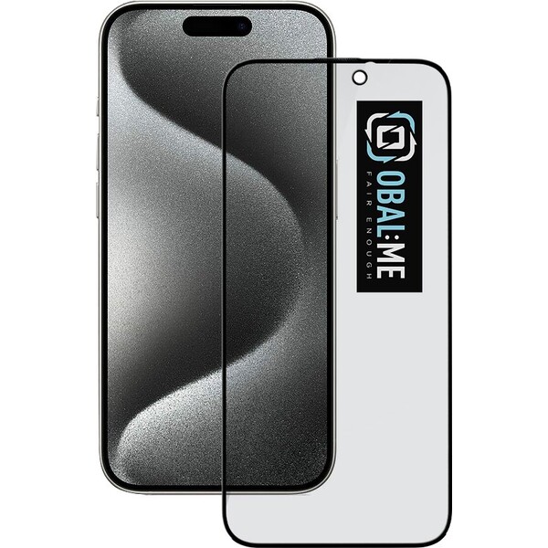 E-shop OBAL:ME Privacy 5D tvrdené sklo Apple iPhone 15 Pre čierne
