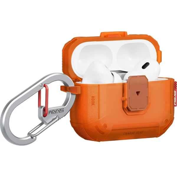 SKINARMA Mecha LE (Lock Edition) púzdro AirPods Pro 3 oranžové - Puzdra - Hlavný obrázok