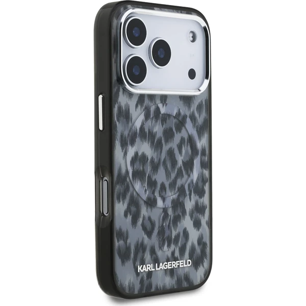 Karl Lagerfeld IML Leopard MagSafe Zadný Kryt pre iPhone 17 Pro sivý - Puzdra - Obrázok 1c822bcb7804428ba7de4b904fd01c31