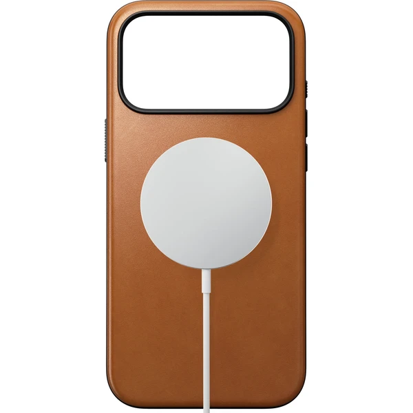 Nomad Modern Leather (Horween) MagSafe kožený kryt iPhone 18 Pro Max Saddle - Puzdra - Obrázok 1ca65ca59eb241d6b151bed31aeb303c