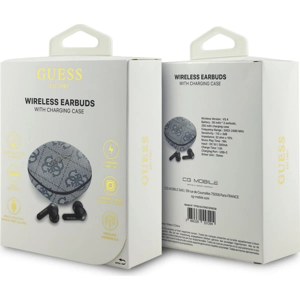 Guess PU 4G Metal Logo ENC TWS Bezdrôtové Slúchadlá Blue - Slúchadlá - Obrázok 1d047cd7f5794beba2ab675c8ff009fb