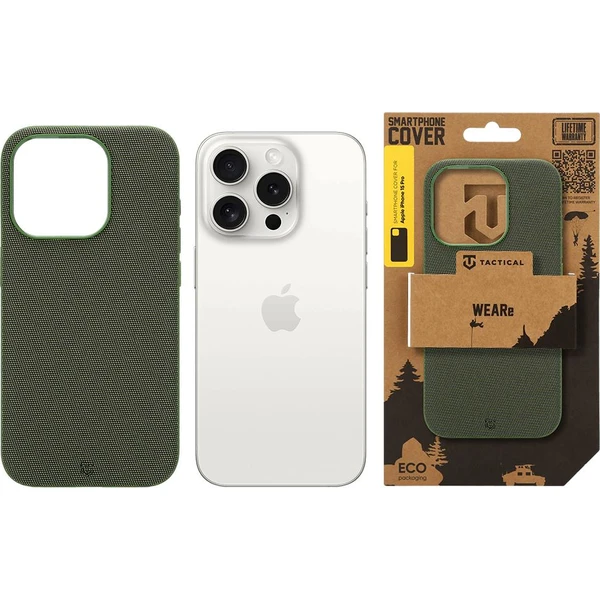 Tactical MagForce WEARe Kryt pre Apple iPhone 15 Pro Forest Green - Puzdra - Obrázok 1d0f3addbd564fa79439bb504dbdfd11