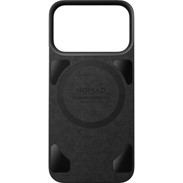 Nomad Magnetic Leather Back (Horween) MagSafe kožený kryt iPhone 18 Pro Black - Puzdra - Obrázok 1d1751f1313a4b349062eb9b371386bd