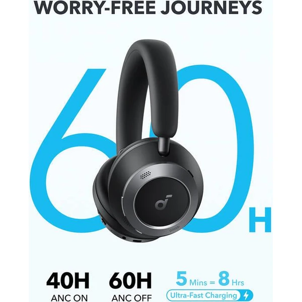 Anker Soundcore Space One Pro bluetooth slúchadlá čierna - Slúchadlá - Obrázok 1d43844edaac47e3ab5dbfe92beb22c5