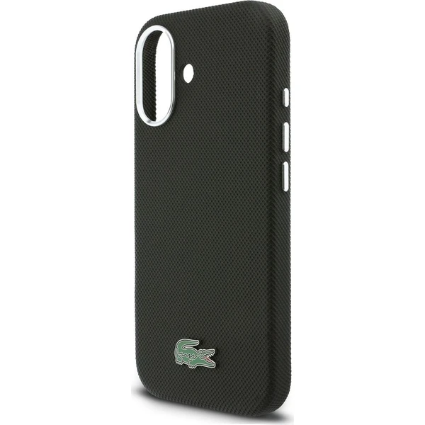 Lacoste PVC Iconic Petit Pique Kovové logo MagSafe kryt iPhone 16 čierny - Puzdra - Obrázok 1d5377aa49474396ad17ceb578cc07c3