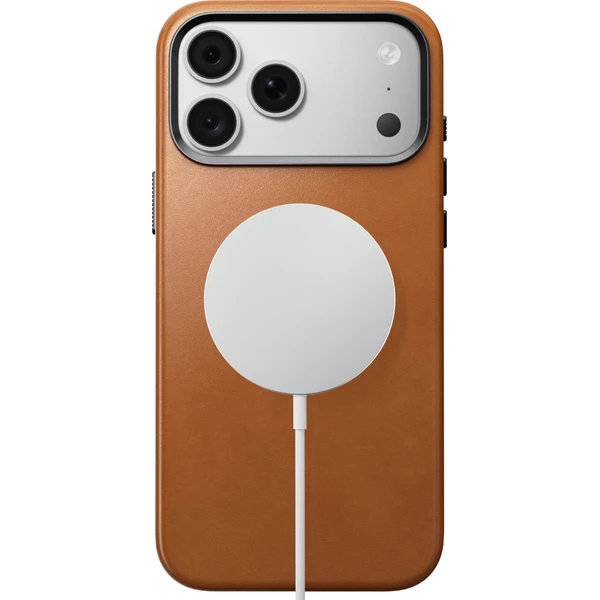 Nomad Traditional Leather (Horween) MagSafe kožený kryt iPhone 17 Pro Max/18 Pro Max Saddle - Puzdra - Obrázok 1d72a04cacb64c99b9a2cc7ceb6342ed
