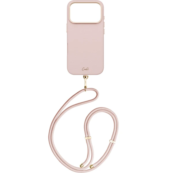 UNIQ Coehl Mirelle MagSafe kryt s pútkom iPhone 17 Pro Shell Pink - Puzdra - Obrázok 1d747eef1b50498eb9f04d74c6ff496d