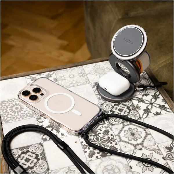 FIXED MagPure Neck kryt s čiernou šnúrkou na krk pre Apple iPhone Air - Puzdra - Obrázok 1d988e0a4f5f4367b3e6f3ca8d4202c5