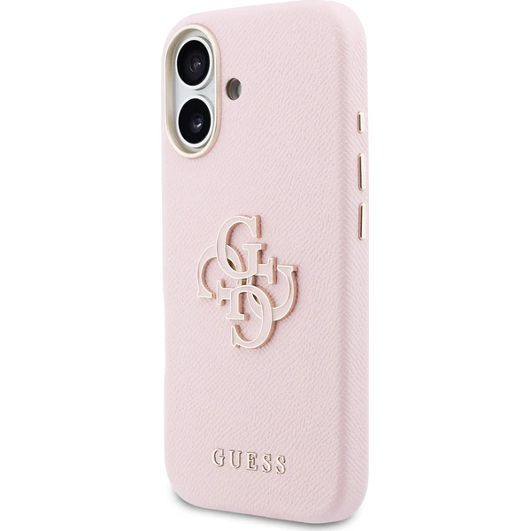Guess PU Resin Logo kryt iPhone 17 ružový - Puzdra - Obrázok 1dae0d4e059344e39340daf0c8f52ef4