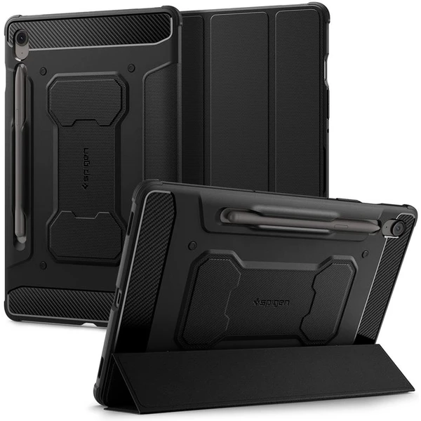 Spigen Rugged Armor Pro púzdro Samsung Galaxy Tab S10 FE čierne - Puzdra - Hlavný obrázok