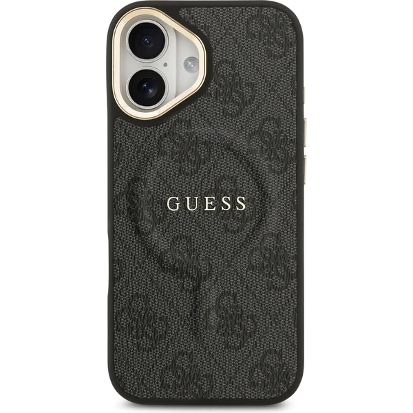 Guess PU Leather 4G Gold Frame MagSafe kryt iPhone 17 čierny - Puzdra - Obrázok 1dd48b8f3eae4f30a19cecce7efb997d
