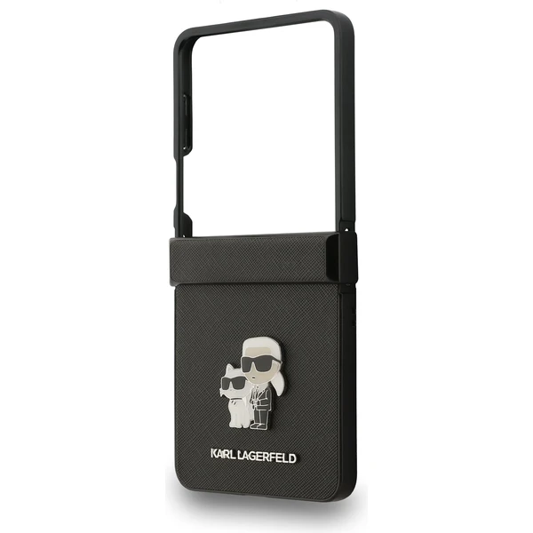 Karl Lagerfeld PU Saffiano Karl and Choupette kryt Samsung Galaxy Z Flip 7 čierny - Puzdra - Obrázok 1e0182b7096244d0a2b9e3d7f059b896