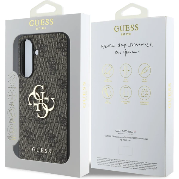 Guess PU 4G Metal Logo kryt Samsung Galaxy A56 hnedý - Puzdra - Obrázok 1e0d8fe8f40d44bbb6f1e61dd6d8fc4b
