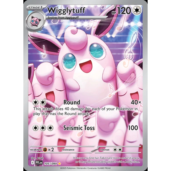Wigglytuff (PFL 105) - Phantasmal Flames [Holo] - Kusové karty - Hlavný obrázok