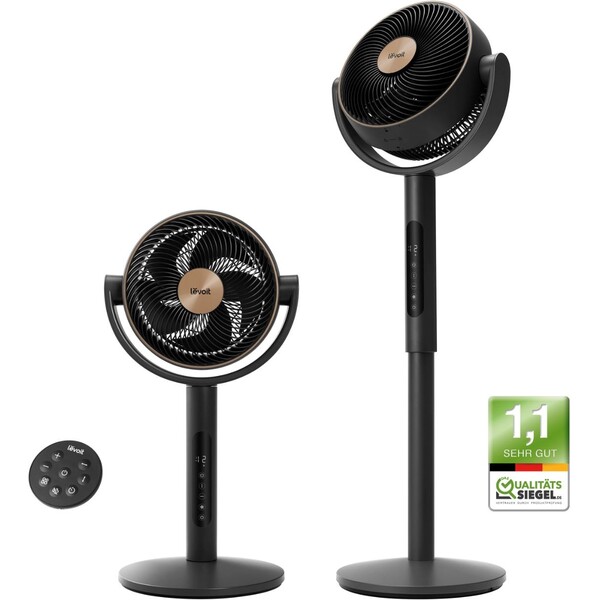Levoit TempSense R432 DC Cyclone Fan automatický ventilátor čierny