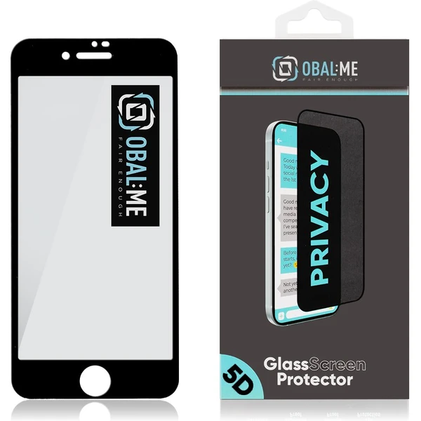 OBAL:ME Privacy 5D tvrdené sklo Apple iPhone 7/8/SE (20/22) čierne - Ochranné fólie a sklo - Obrázok 1e1abf6e7f9e425babb6c3e6a4345a1d