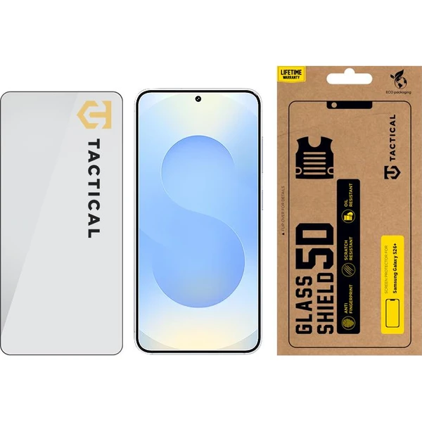 Taktický sklenený štít 5D sklo pre Samsung Galaxy S26+ čierne - Ochranné fólie a sklo - Obrázok 1e57aa35fbca47fd93223f4fb2ff4d2f