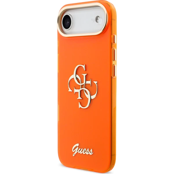 Guess IML 4G Script Metal Logo kryt iPhone Air oranžový - Puzdra - Obrázok 1e64cc03a42342e0930f13325e1ac0b6