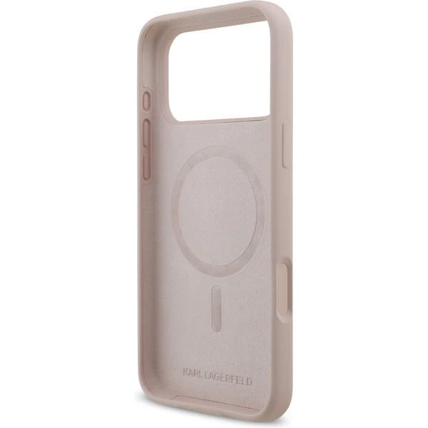 Karl Lagerfeld Liquid Silicone Karl a Choupette MagSafe kryt iPhone 17 Pro Max ružový - Puzdra - Obrázok 1e731fd0ea9f4223bcb8948a66adc05b