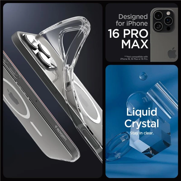 Spigen Liquid Crystal MagSafe kryt iPhone 16 Pro Max crystal clear - Puzdra - Obrázok 1e91a396be7a49c6b846211d02e4fd4d